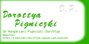 dorottya pigniczki business card